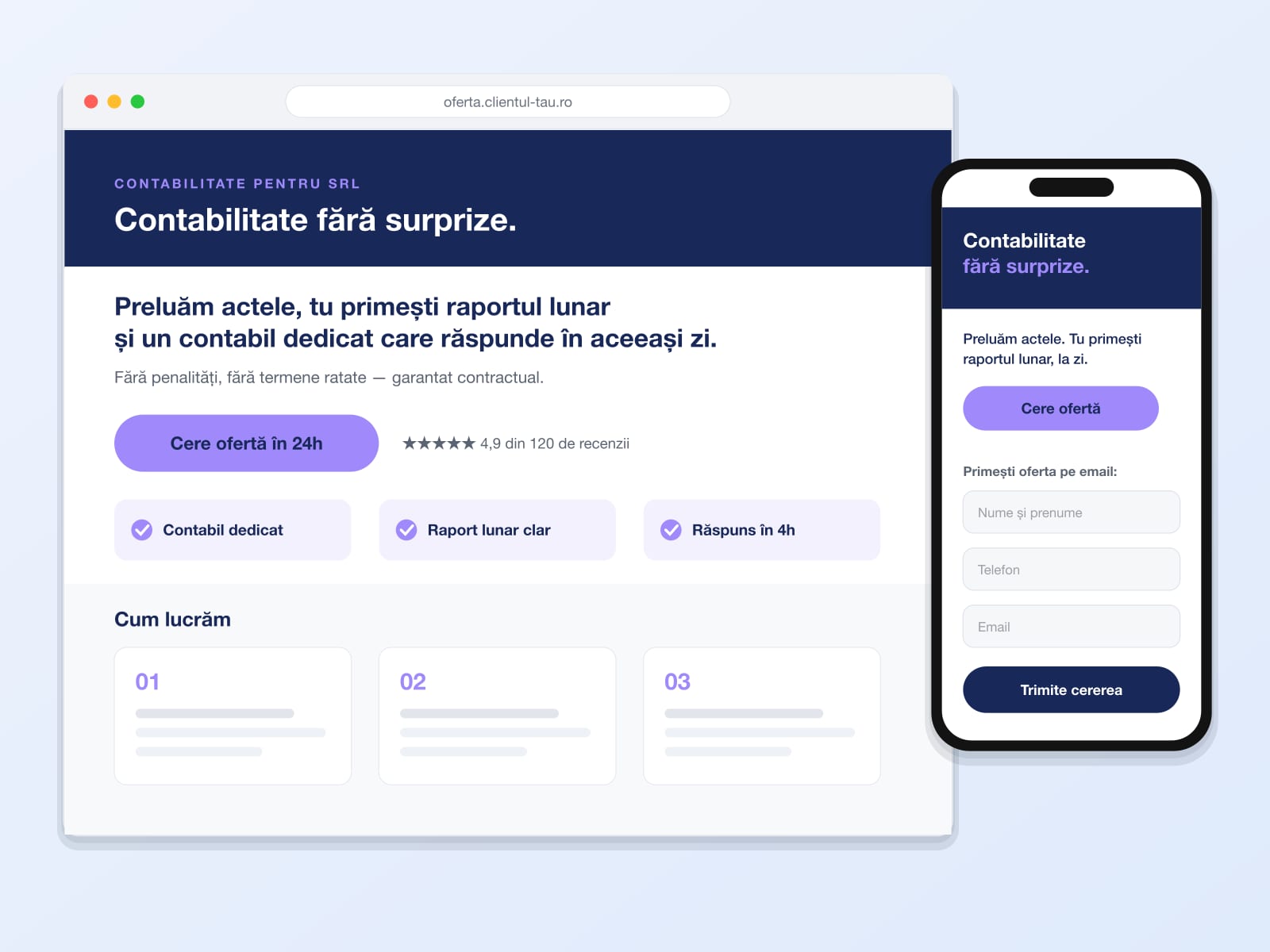 Landing pages făcute pentru conversie