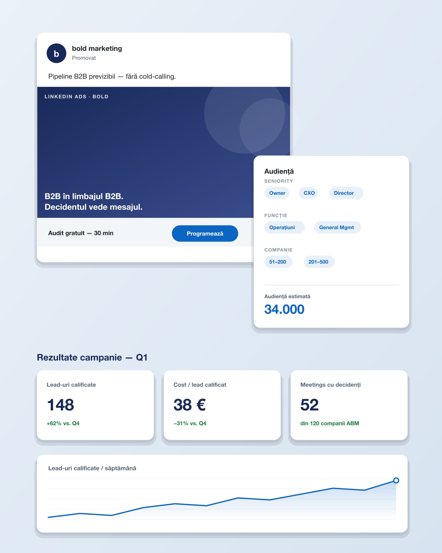LinkedIn Ads — exemplu vizual