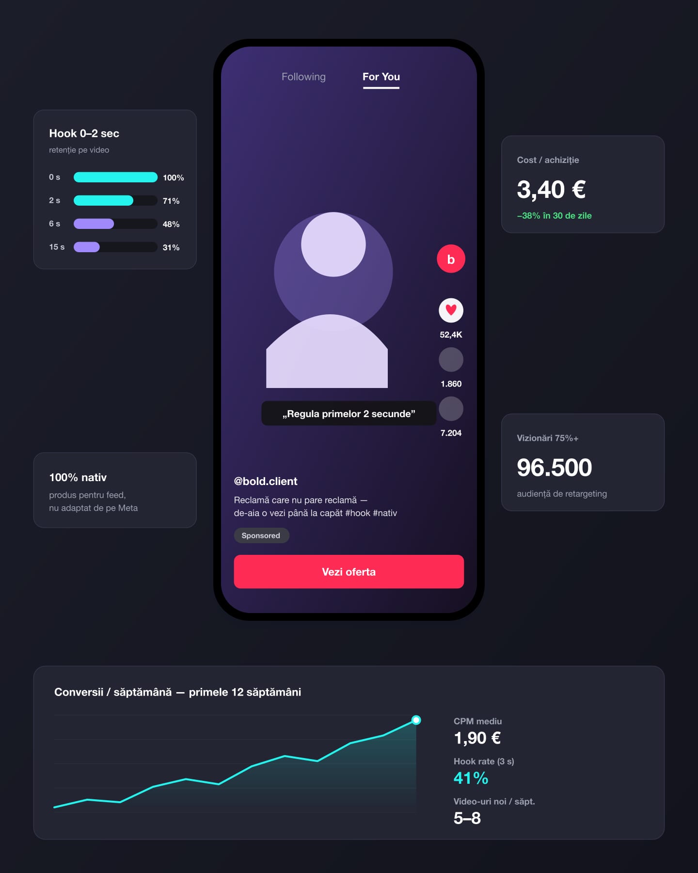 TikTok Ads — exemplu vizual